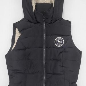 Abercrombie Kids Black Puffer Vest